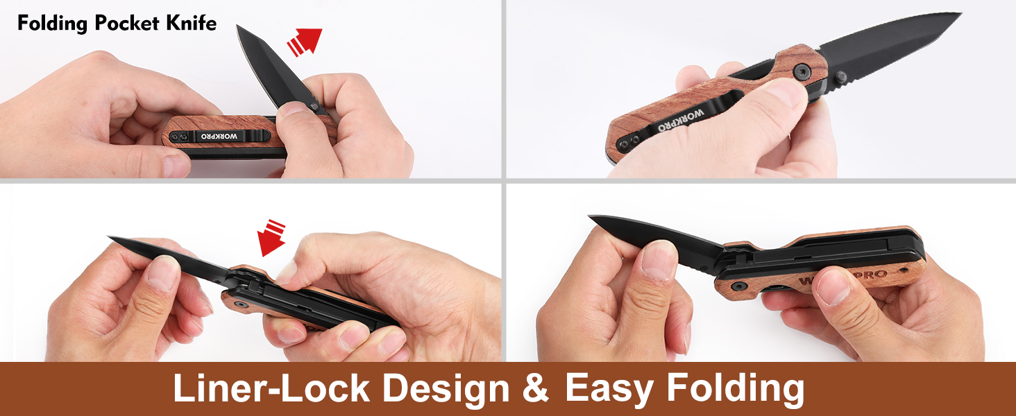 utility knife box cutter opener folding razor blade belt pocket heavy duty camping quick change