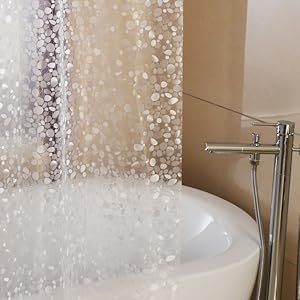 semitransparent shower curtain