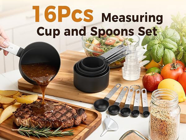 measuring cups and spoons set