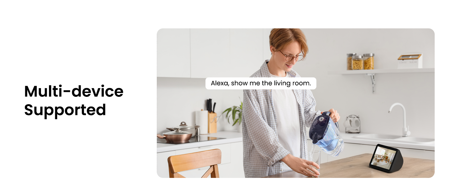 Multi-devices supported: Alexa; Google home
