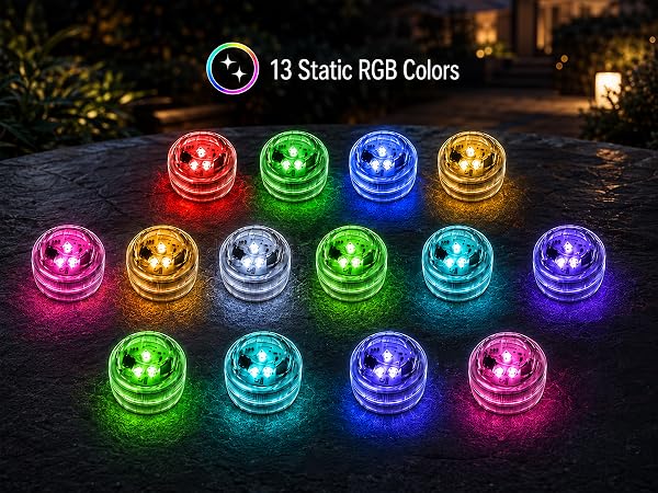 waterproof color changing tea lights