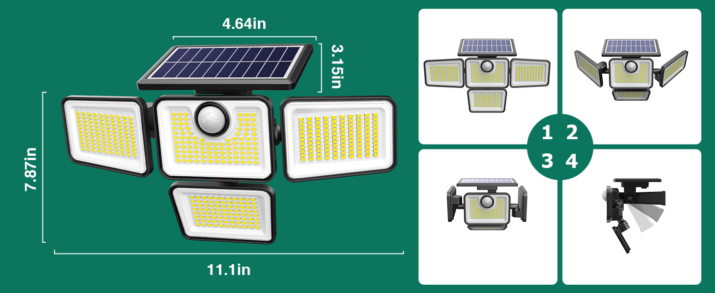 adjustable solar lights