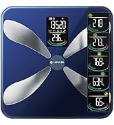 Smart Weight Scale with BMI Body Fat Muscle Mass, Lepulse Updated X-Shaped Electrode Scale for Bo...