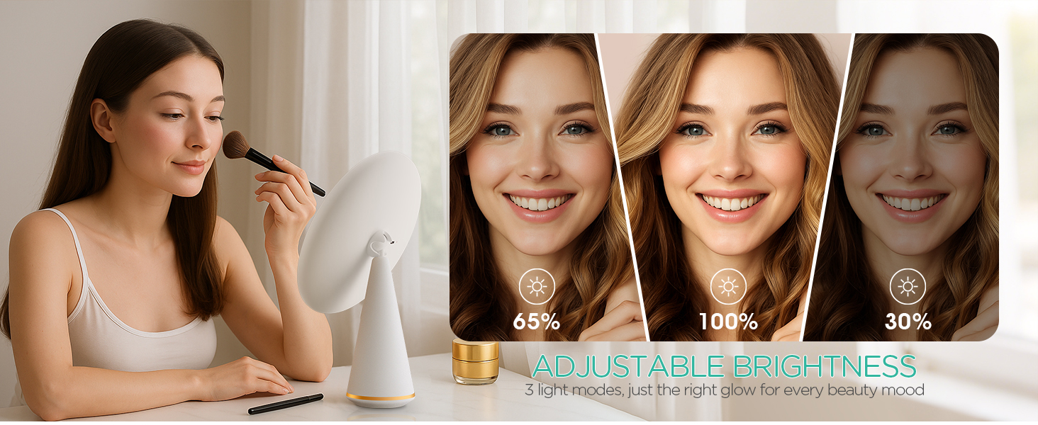 make up mirror with lightingportable makeup mirror with light