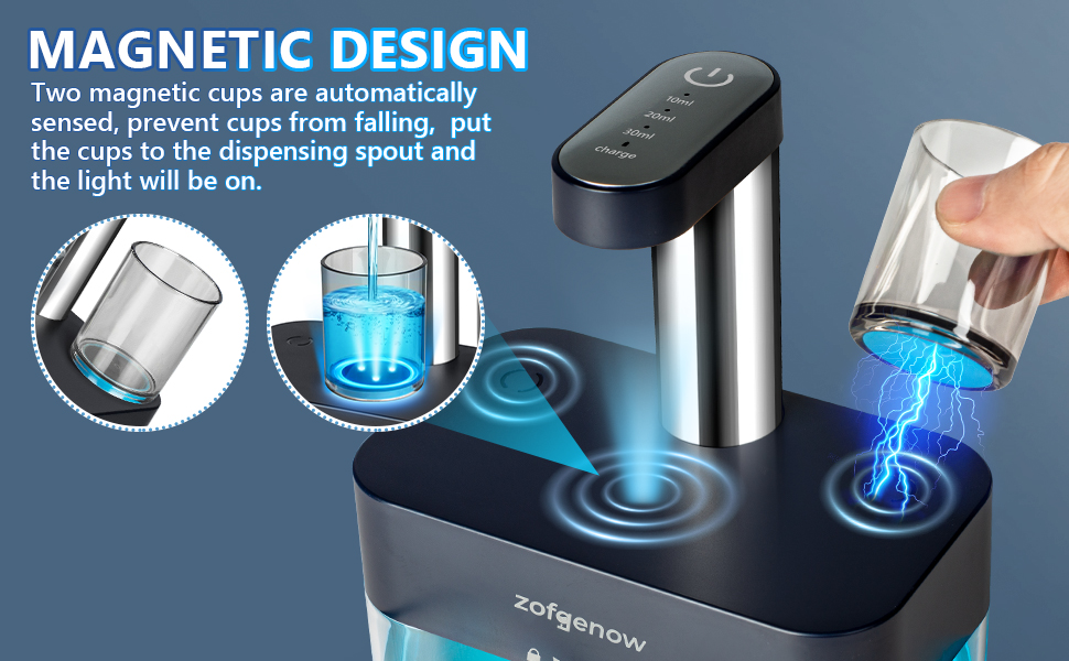 Dispensers with Magnetic Cups