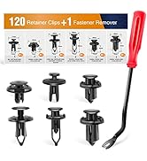 GOOACC GRC-30 120PCS Car Retainer 6.3mm 8mm 9mm 10mm Expansion Screws Replacement Kit Bumper Push...