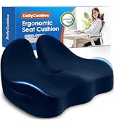 DailyCuddles Seat Cushion, Chair Cushions for Office Chairs/Desk Seats/Wheelchair - Hip&amp;Sciatica&amp;...