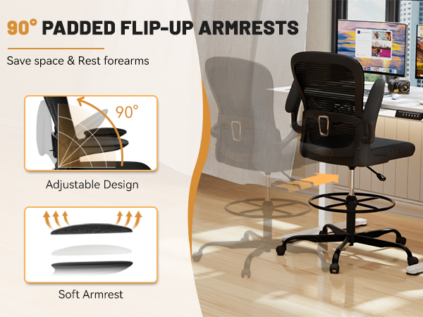 ergonomic drafting chair