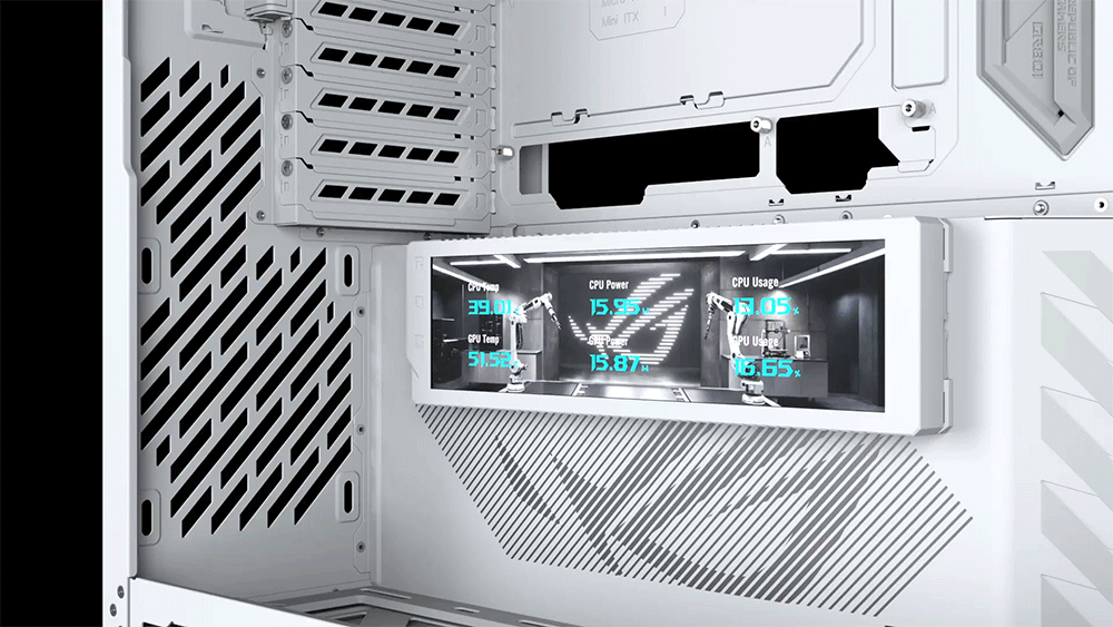 ASUS ROG Cronox ARGB Gaming PC Case - White
