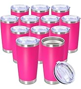 20oz Tumbler Bulk Stainless Steel Tumbler Cup with Lid Vacuum Insulated Double Wall Travel Mug, D...