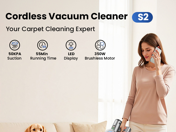 Cordless stick vacuum cleaner