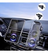 xuenair Wireless Car Charger Samsung Z Fold 5 Z Flip 5 iPhone Google Pixel 8 Pro[Auto Clamping & ...