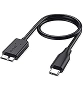 EYOOLD Micro B to USB C Hard Drive Cable, 15.7-Inch SuperSpeed USB C Micro B Cord, Fast Charging,...