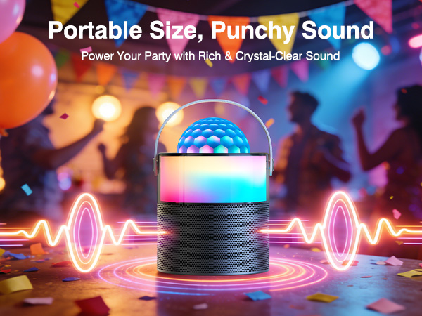 kids karaoke machine with disco lights
