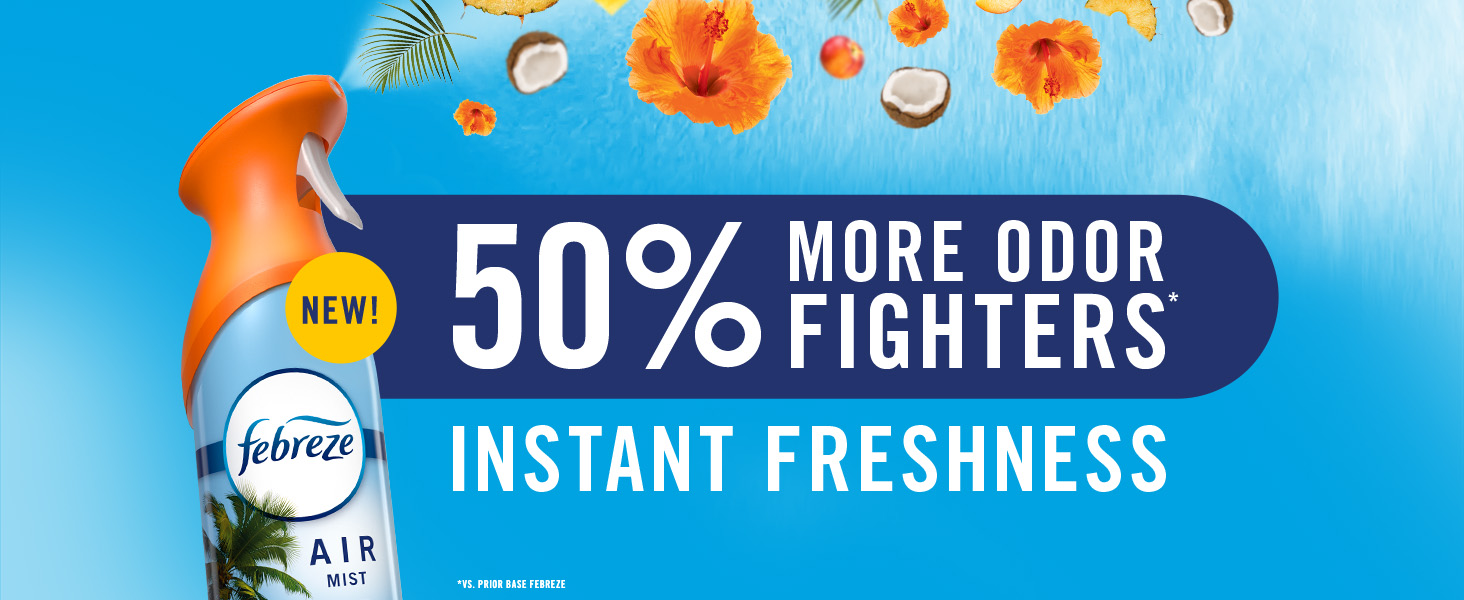Febreze Air Mist - 50% More Odor Fighters - Instant Freshness