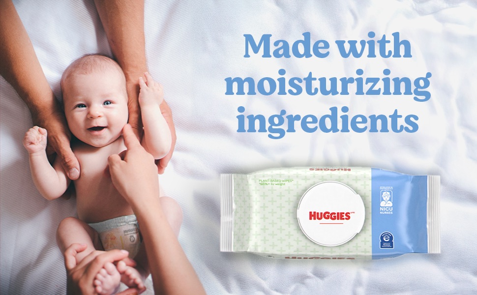 Huggies Extra Sensitive is made with moisturizing ingredients