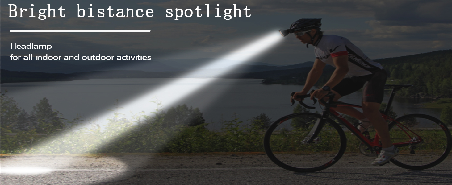 Ultra high brightness headlamp, suitable for cycling, fishing, camping, hiking, hunting