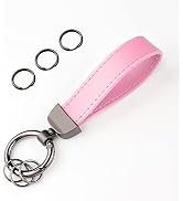 Turcee Leather Car Keychain,Creative Personality Leather Key Fob Replacement,Car Accessories Univ...