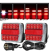 Partsam Magnetic Trailer Lights Led Towing Kit Stop Turn Signals Tail Rear Brake Indicator Licens...