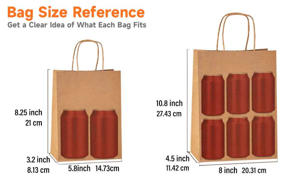 bag size reference, large capacity paper bags