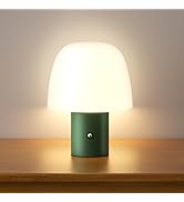 CHLORANTHUS Portable LED Table Lamp, Cordless Desk Lamp Rechargeable, 3-Color Touch Stepless Dimm...