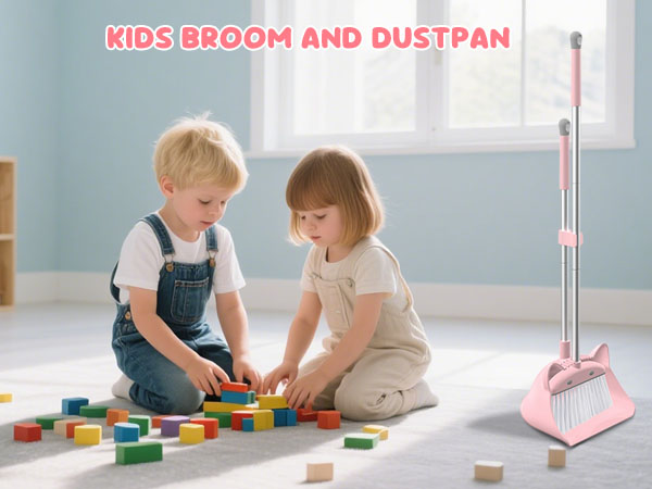 Mini Broom with Dustpan for Kids