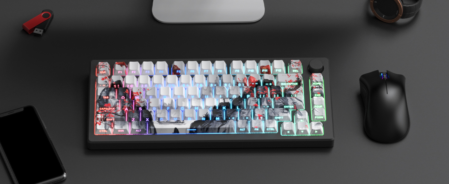 shine through keycaps
