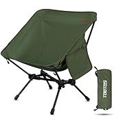 TOBTOS Ultralight Camping Chair, Portable Folding Backpacking Chair, Compact Camping Chair with C...
