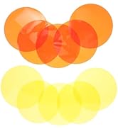 UKCOCO 10 Pcs Light Filter Sheets, Changing Gel Sheets for Led Lights, Diy Diffusion Lighting Gel...