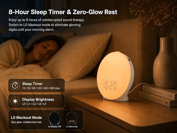 Sleep Sound Machine Alarm Clock