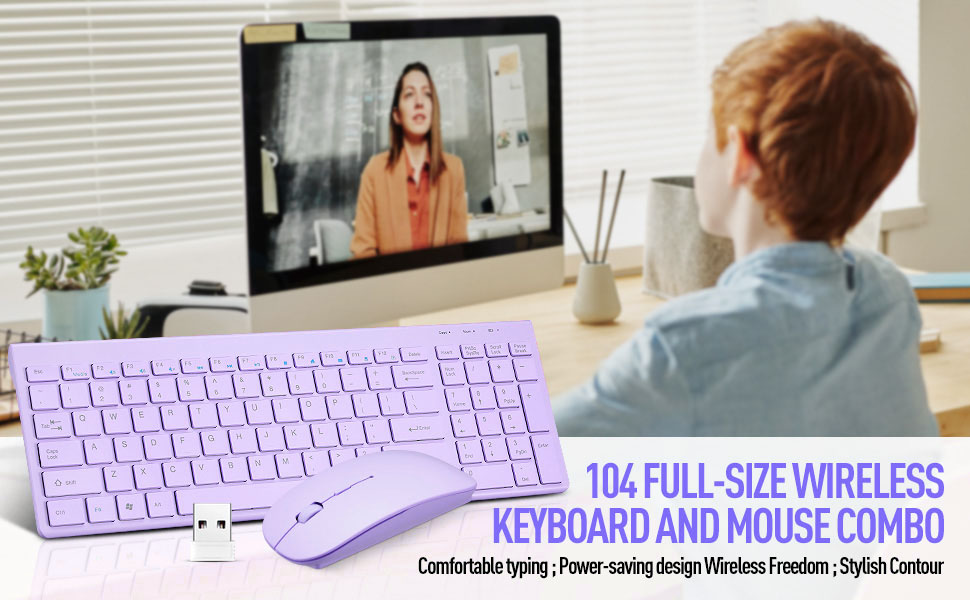 Wireless Keyboard and Mouse Combo,