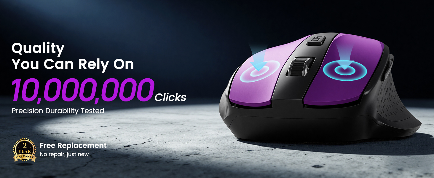 100,000 Click Tested Built for Long-Lasting Durability