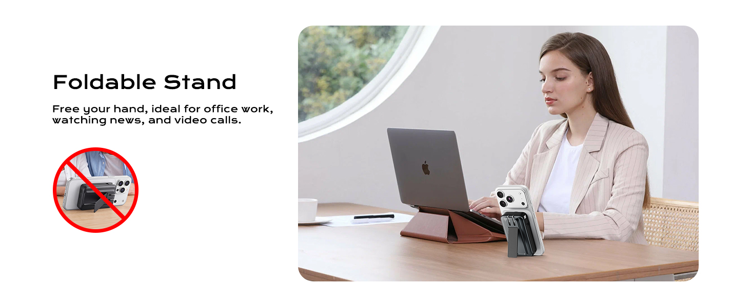 Secure Magnetic Alignment &amp;amp;amp; Foldable Stand