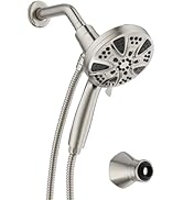 LAVA ODORO Handheld Shower Head with Magnetic Docking System, 10-Function High Pressure Detachabl...