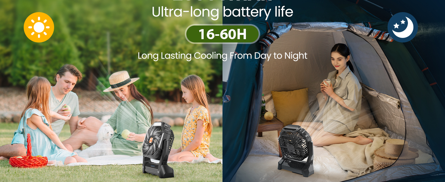 portable fan rechargeable