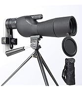 Enzemit Professional Outdoor Spotting Scope 25-75X Magnification, Bird Watching Scope, 60mm Objec...