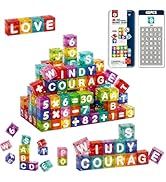 FSOUEHY Magnetic Letters and Numbers for Kids Ages 3-6 - 40 PCS Educational ABC Magnets with Math...