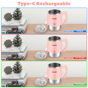 Rechargeable automatic magnetic Self stirring coffee mug electric Mixing Cup