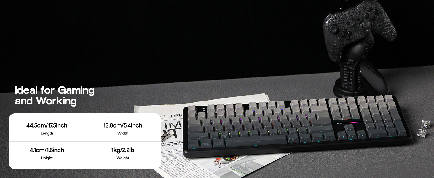 F108 Wireless Gaming Keyboard