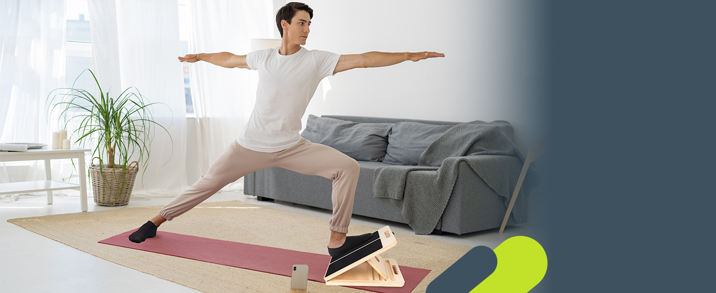 slant board for calf stretching