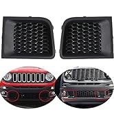 Front Bumper Grille Insert Bezel Cover Replacement (LH + RH) for Jeep Renegade 2015-2018 Sport La...