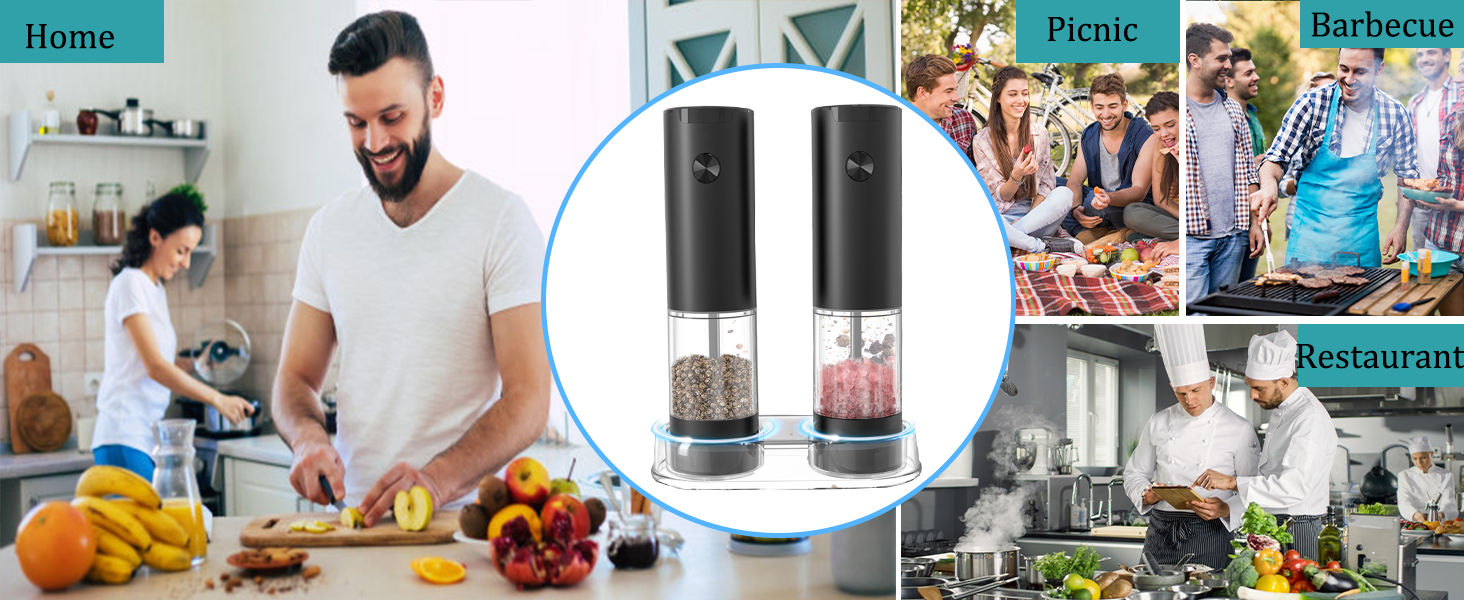 salt and pepper grinder set electric salt and pepper grinder battery salt and pepper grinder set