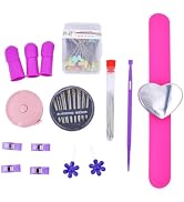 Sewing Kit for Teens &amp; Petite Fingers | THIK-Grip Thimbles - Small (2) Medium (1) | Needles (55) ...