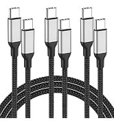 3ft USB C to USB C Cable 60W 3Pack, 3A Type C to Type C Fast Charging Cord,3 Foot Android USBC to...