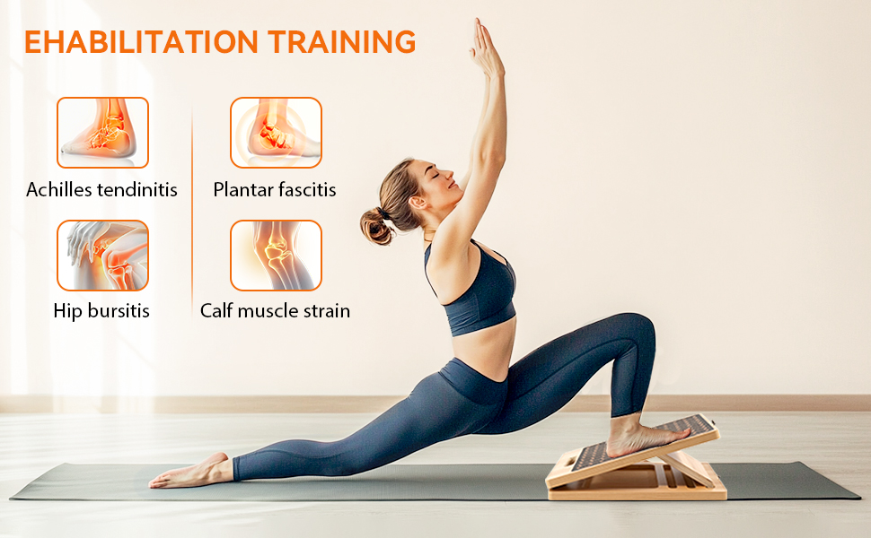Using inclined boards effectively treats and prevents leg ailments