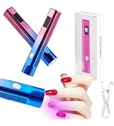 MIOBLUE Handheld UV LED Nail Lamp, 3-Timer UV Nail Dryer for Gel Polish, Cordless Rechargeable US...
