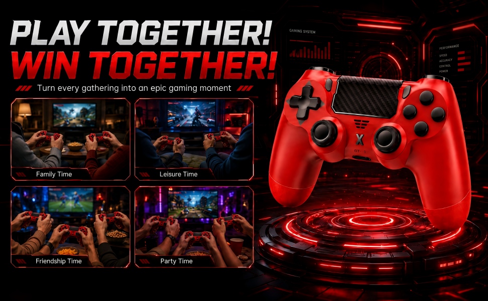 PS4 Red Controller: Multiplayer Scenarios