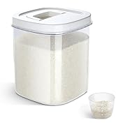TBMax Kitchen Bulk Food Storage Container - 20 Lbs Rice Storage Container with Measuring Cup, Air...