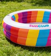 Kids Splash Pool Inflatable, 74” Large Backyard &amp; Outdoor Pool, BPA-Free PVC