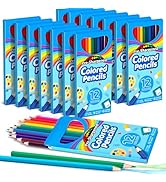 V-Opitos 168 Count Colored Pencils for Kids, 14 Pack Bulk 12 Colors Coloring Pencils, Pre-sharpen...